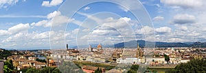 Panoramic image of Florence, Italy