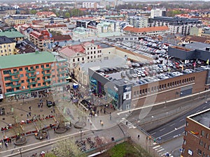 Panoramic image of Orebro town of Sweden