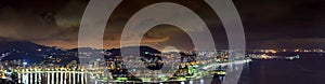 Panoramic image of Rio de Janeiro at night