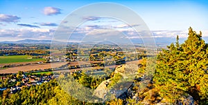 Panoramic landscape of Bohemian Paradise