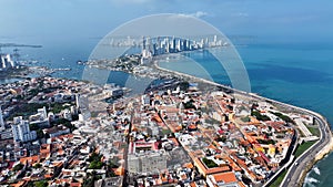 Panoramic Landscape At Cartagena In Bolivar Colombia.