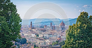 Panoramic landscape of Florence, Tuscany, Italy