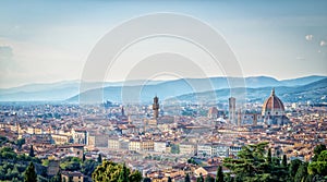 Panoramic landscape of Florence, Tuscany, Italy