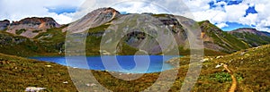 Panoramic landscape Ice Lake Basin southwest colorado