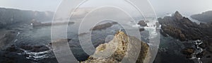 Panoramic Landscape of Mendocino, CA Coastline