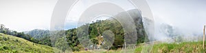 Panoramic Landscape picture of beautiful San nok wua moutain, Khao San Nok Wua, Khao Laem National Park, Kanchanaburi, Thailand