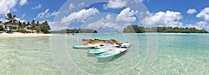 Panoramic landscape view of in Rarotonga, Cook Islands