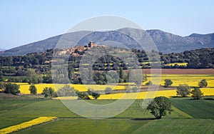 Panoramic Landscape View over the Village of Llabia