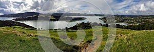 Panoramic landscape view of Taipa-Mangonui