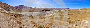 Panoramic landscape of the Ziz River Valley