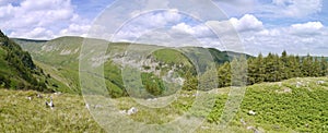 Panoramic looking over Glencoyne, Lake District