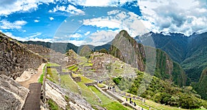 Panoramic of Macchu Pichu ancient city