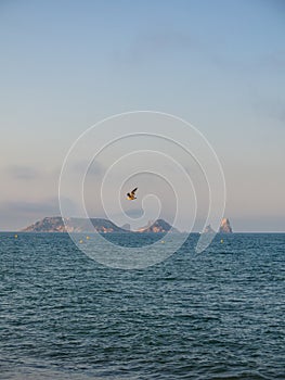 Panoramic of the Medes Islands, in the Mediterranean sea. Costa photo