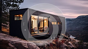 panoramic modern tiny house