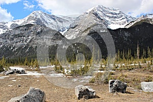 Panoramic Mountain View in Canmore