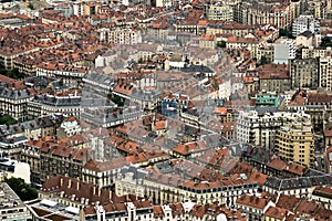 Panoramic Overlook of Grenoble City