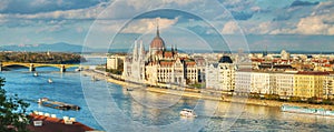 Panoramic overview of Budapest