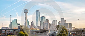 Panoramic overview of downtown Dallas