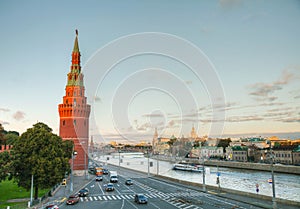 Panoramic overview of downtown Moscow