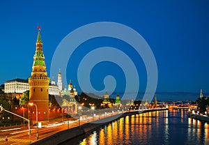 Panoramic overview of downtown Moscow