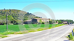 Panoramic of Peratallada, municipality of Forallac, Bajo AmpurdÃ¡n, Girona photo