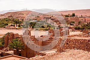 Panoramic photo of Ait Benhaddou, Morocco