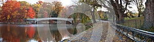 Panoramic photo of bow bridge