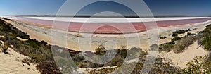 Panoramic photo of Hutt Lagoon. Port Gregory. Western Australia. Australia