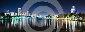 Panoramic photo of the Lago Igapo, Londrina - Parana, Brazil. photo