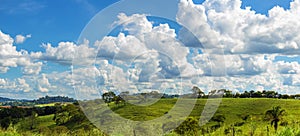 Panoramic photo of a landscape in Goias.