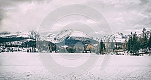 Štrbské pleso, Vysoké Tatry, Slovensko, analógový filter