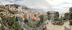 Panoramic photograph of principality of Monaco