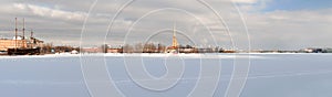 Panoramic picture of Peter and Paul Fortress