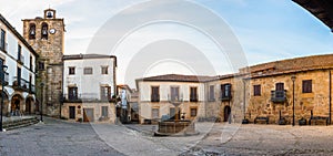 Panoramic Plaza Mayor in San Martin de Trevejo photo