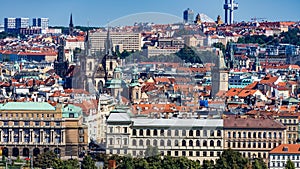 Panoramic of Prague City