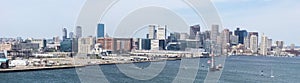 Panoramic of Quincy Bay, Boston, MA photo