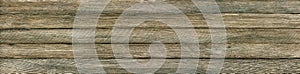 Panoramic retro grunge background of wooden planks