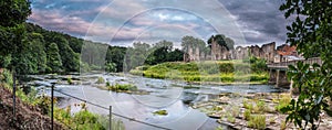 Panoramic of River Wear and Finchale Priory