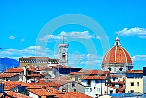 Panoramic rooftops of the ancient city of Florence