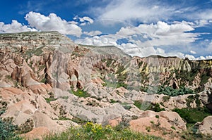 Panoramic rural view of Cappadocia - Turkey