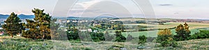 Panoramatická scéna z Kalvárie v Nitře, Slovensko