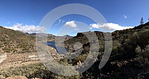 Panoramic scenery around Las Ninas Reservoir photo