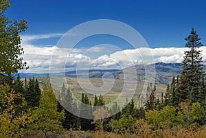 Panoramic scenery in Colorado