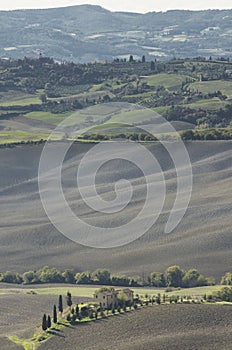 Panoramic scenery in Tuscany