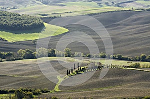 Panoramic scenery in Tuscany