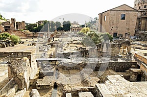 Panoramic Scenes of The Temple of Peace (Foro della Pace) in Rome, Italy.