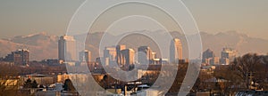 Panoramic Scenic Landscape Salt Lake City Utah Downtown Wasatch photo