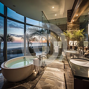 Panoramic Seaside Serenity: A Luxurious Spa Retreat