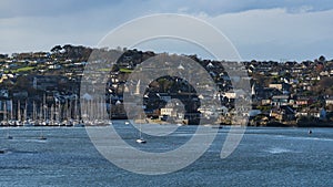 Panoramic shot of the beautiful town called Kinsale located in Country Cork, Ireland