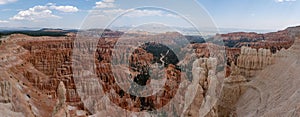 Panoramic shot of Bryce Canyon National Park, a sprawling reserve in southern Utah, United States
